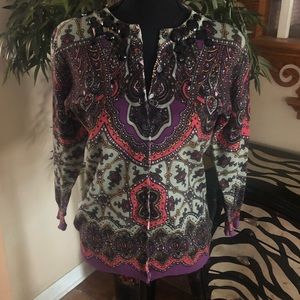 WD.NY beaded cardigan